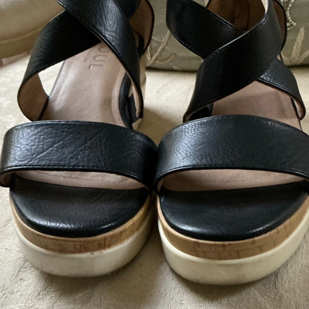Soul Naturalizer GOODTIMES ANKLE STRAP WEDGE SANDAL SIZE 9.5‎